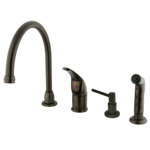 KB825K5 Single-Handle Widespread Kitchen Faucet, Oil Rubbed Bronze